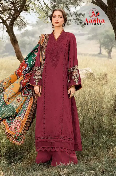 Aasha 1155 Rayon Embroidery Online Pakistani Salwar Suits Wholesale